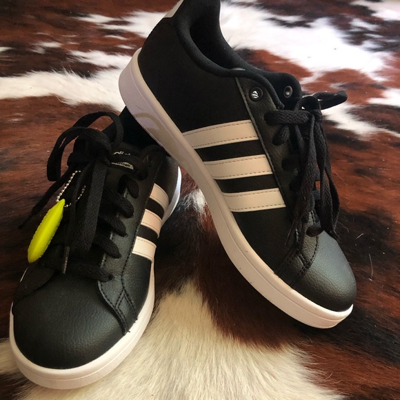 adidas Shoes - Adidas Cloadfoam Memory Footbed 3 Stripe Black Sz7